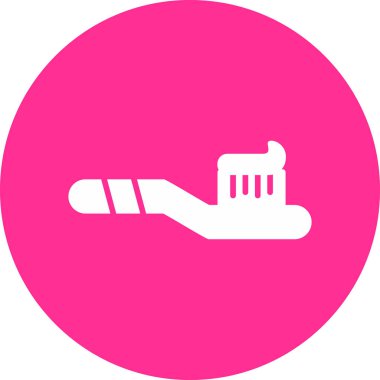 toothbrush icon. simple illustration for web