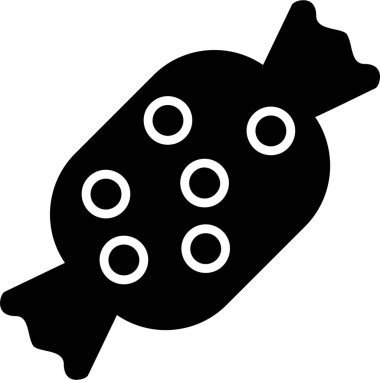 şeker düz simge vektör çizim