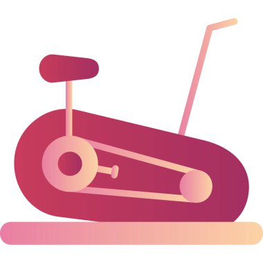 Sabit bisiklet. Web simgesi illüstrasyonu 