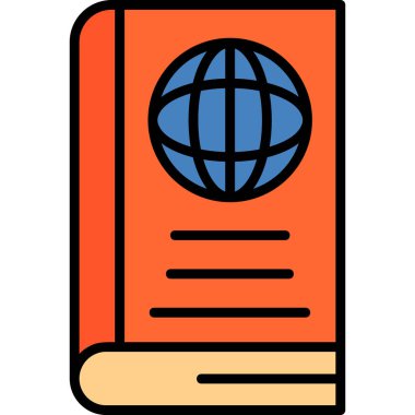 World Book icon modern vector illustration