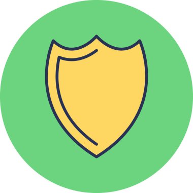 shield icon, simple web illustration