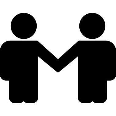 Ortaklık web simgesi vektör illüstrasyonu