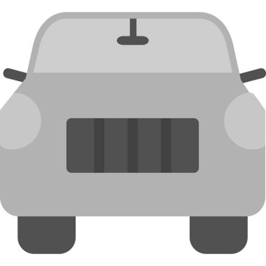 - Araba. Web simgesi basit illüstrasyon