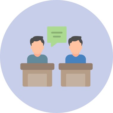 Mobil ve web siteleri için tartışma web simgesi.