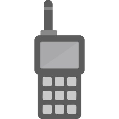 Walkie talkie kutsal kişilerin resmi, vektör çizim