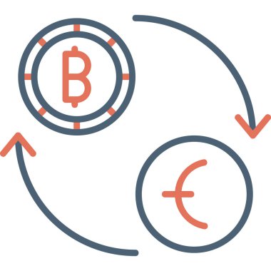 Para Birimi Değişimi, basit web simgeleri 