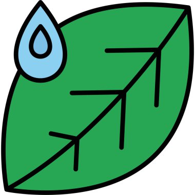 Yaprak. Web simgesi basit illüstrasyon 