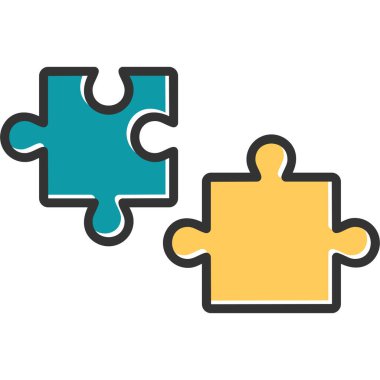 Bulmaca simgesi vektör çizimi