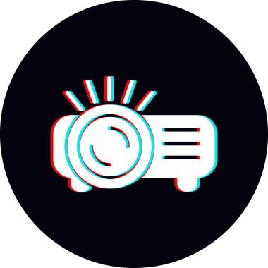 Projector web icon vector illustration