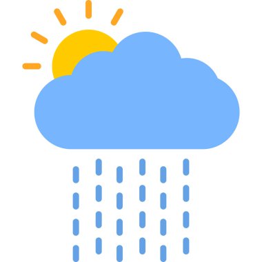 Hava durumu modern simgesi, vektör illüstrasyonu