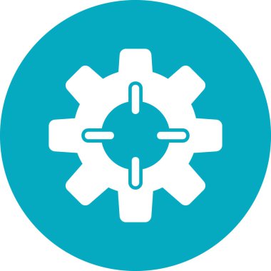 Modern oto tamir simgesinin vektör illüstrasyonu