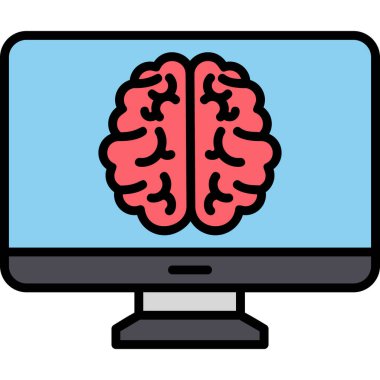 bilgisayar web simgesi basit illüstrasyon