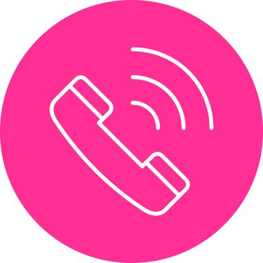 Telefonunuz var. Web simgesi basit illüstrasyon