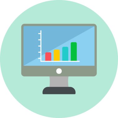 Bar Chart. web icon simple design