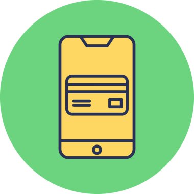 İnternetten alışveriş. Basit resimleme