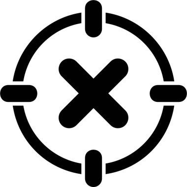 Konsantrasyon yok modern simge, vektör illüstrasyonu