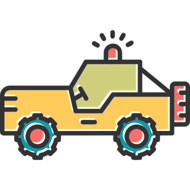 Bir kamyon simgesinin çizimi