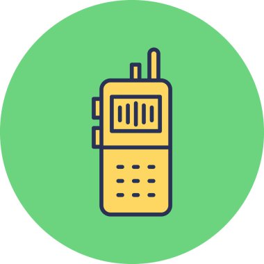 walkie talkie flat icon, simple illustration