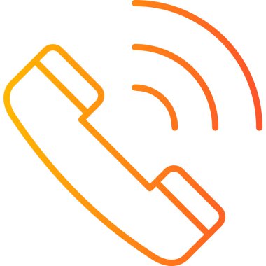 Telefonunuz var. Web simgesi basit illüstrasyon