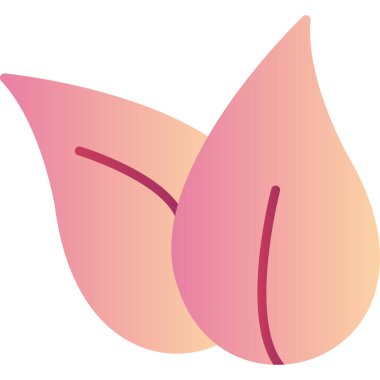  bitki yaprakları. Web simgesi basit illüstrasyon 