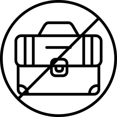 İşsizlik simgesi vektör illüstrasyonu