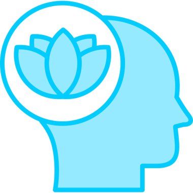 Sakin ol. Web simgesi basit illüstrasyon