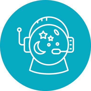 Miğfer. Web simgesi basit illüstrasyon 