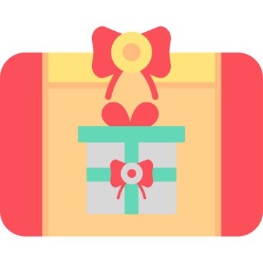 Hediye. Web simgesi basit tasarım