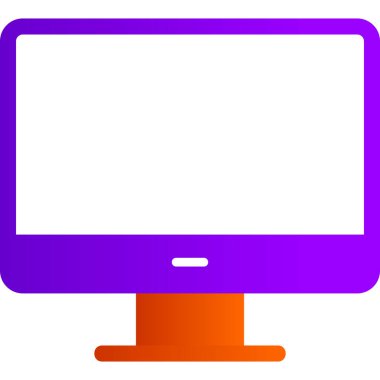 Masaüstü modern simge, vektör illüstrasyonu 