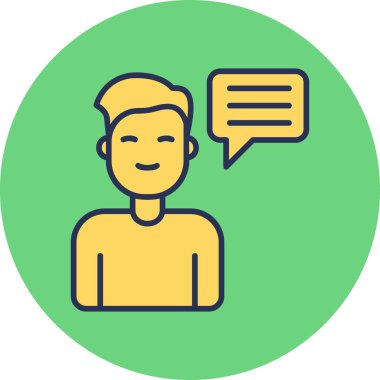 Konuşma balonu olan çocuk avatarı, Konuşma konsepti