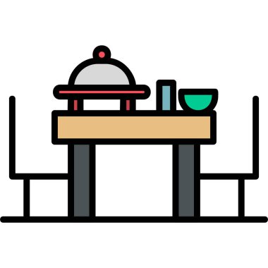 Modern simge, vektör illüstrasyonunu kutla