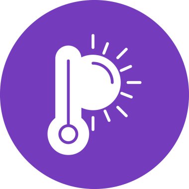 termometre simgesi vektör illüstrasyonu 