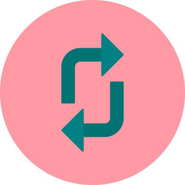 Modern simge, vektör illüstrasyonunu döndür