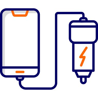 Telefon simgesinin vektör illüstrasyonu