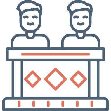 Coworkers icon modern vector illustration