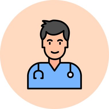 doctor, web icon simple illustration