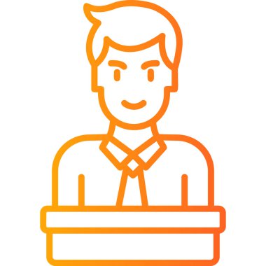 Makine simgesi, modern tasarım illüstrasyonu