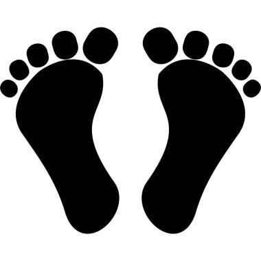 Digital Footprint. web icon simple design