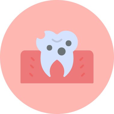 Diş. Web simgesi basit illüstrasyon