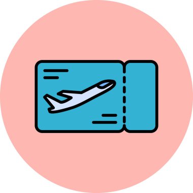 Biniş kartı tasarımı, vektör illüstrasyonu  