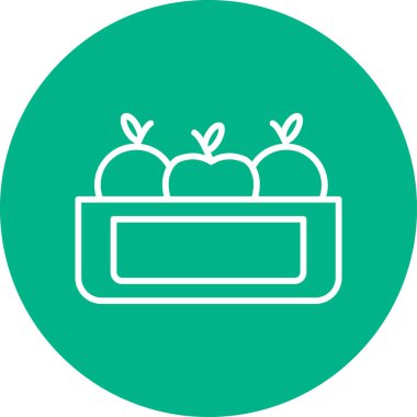 elma simgesinin vektör illüstrasyonu