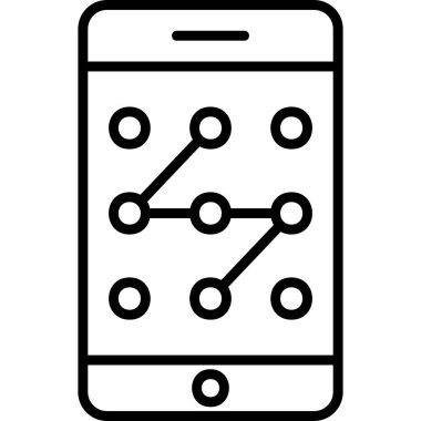 graphic art illustration of Mobile Pattern Lock