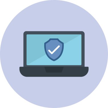 Bilgisayar. Web simgesi basit illüstrasyon