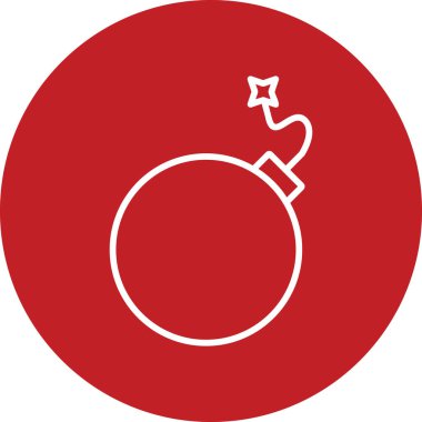 Bomba simgesinin vektör illüstrasyonu