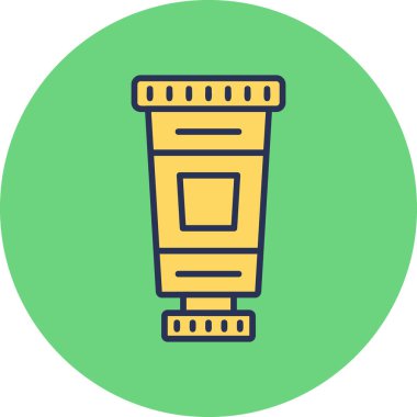 Yağlı boya modern simge, vektör illüstrasyonu