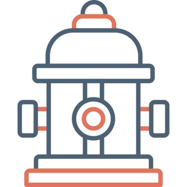 Yangın musluğu modern ikon vektör çizimi