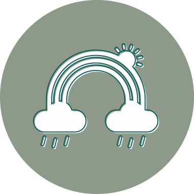 Rainbow modern vector icon illustration