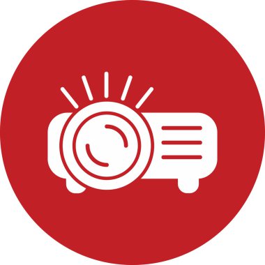 Projector web icon vector illustration