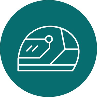 Miğfer. Web simgesi basit illüstrasyon 