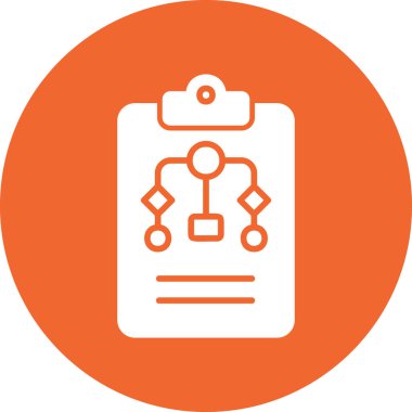 Çalışma akışı modern simgesi, vektör illüstrasyonu 